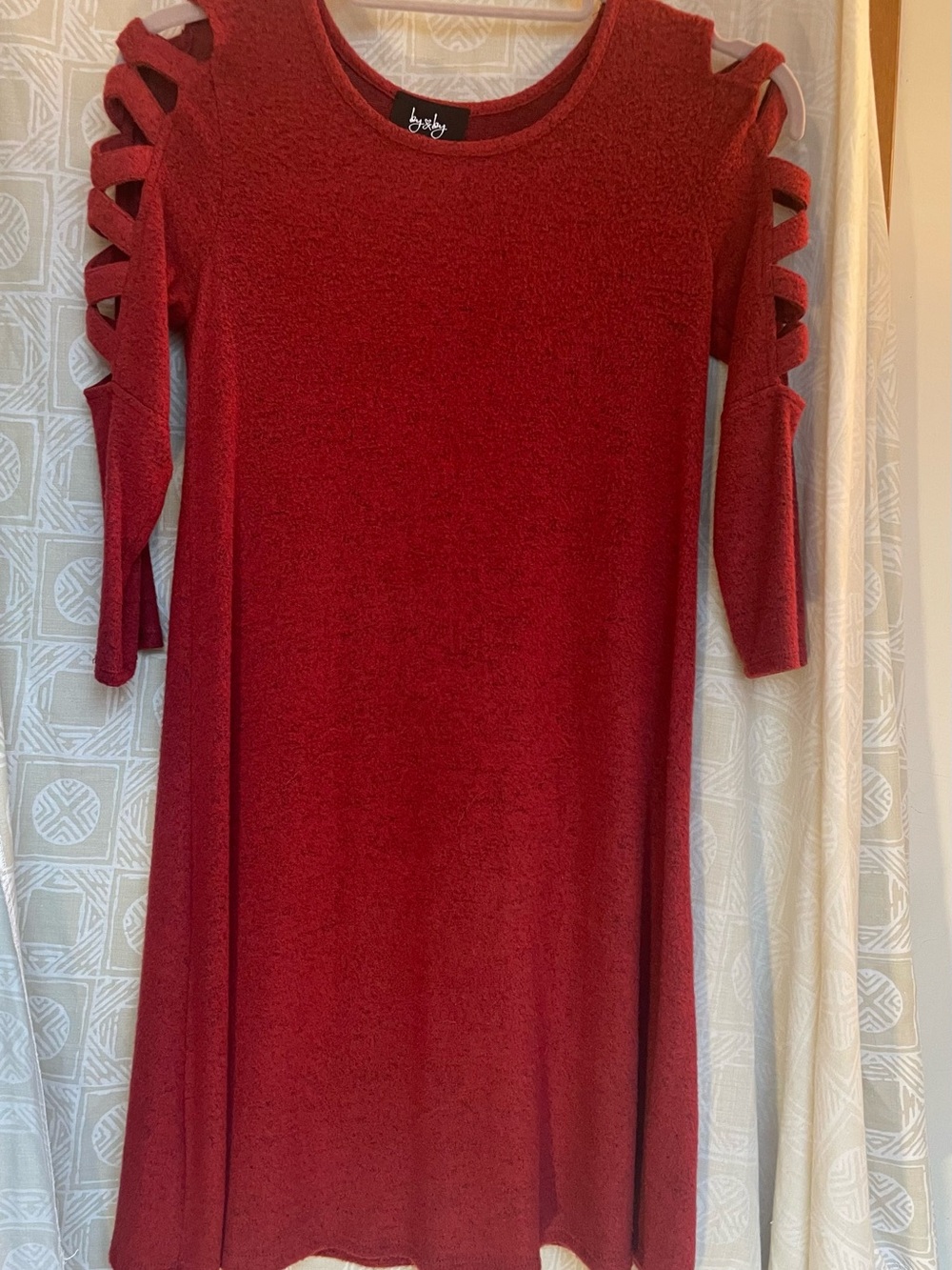 Soft Autumn Red Dress